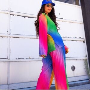 Dressed In Lala Rainbow Playsuit NWT